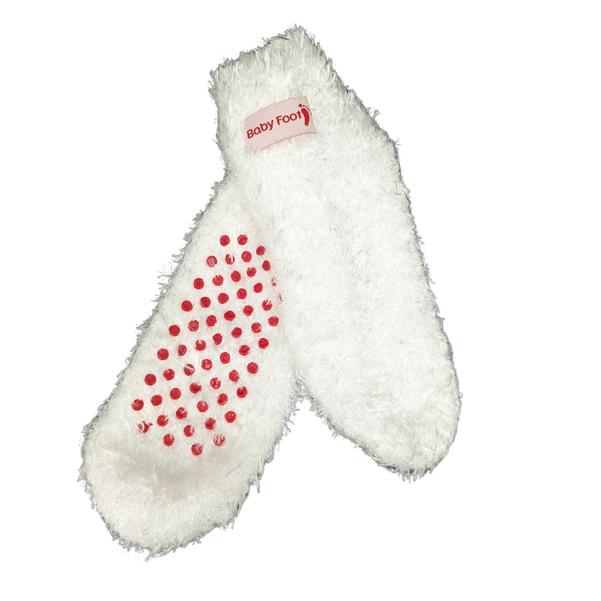 Baby Foot Plush White Socks