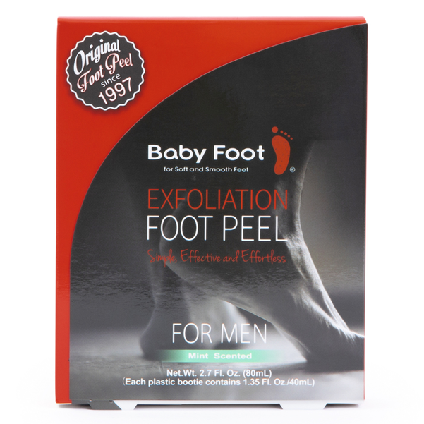 Baby Foot Exfoliation Foot Peel for Men  -  Mint Scented